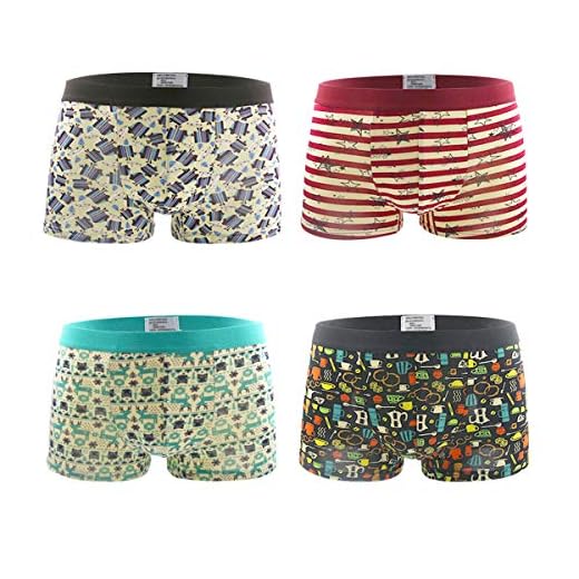 DEBAIJIA herr boxershorts 4 st män underkläder herr underbyxor Slips trosor trosor elastisk modal andas mjuk