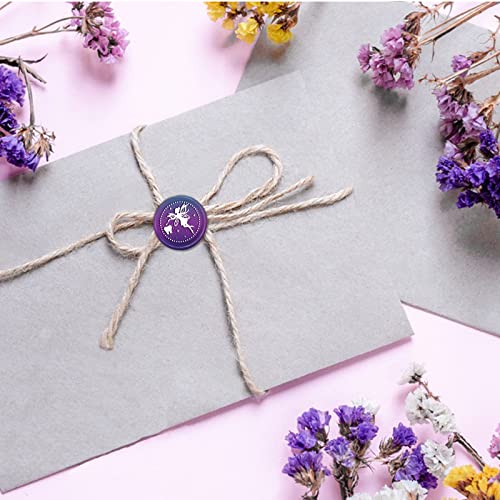 CRASPIRE Butterfly Wax Seal Stamp Fairy Vintage Sealing Wax Stamps 30mm Removable Brass Head with Wood Handle for Wedding Invitations Envelopes Halloween Christmas Thanksgiving Gift Packing - Image 4