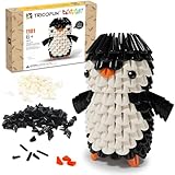 Tricofun Animals 3D Soft Building Blocks - Cute Animal Kit, Pressure-Relief, STEM Educational Toys, Enhance Hands-On Skills Interlocking Building Blocks (1101-PENGUIN)