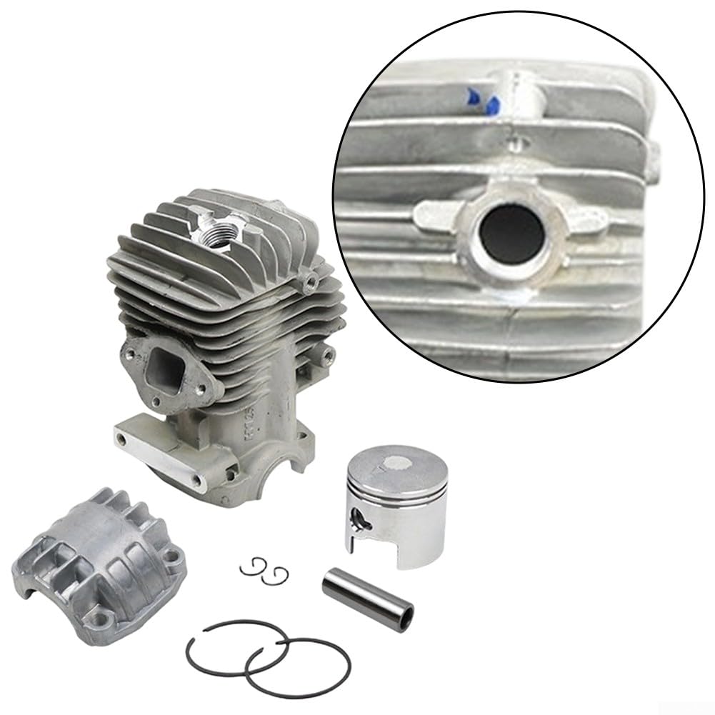 Cilindro per Kit Pistone, Kit Cromatura 34MM per motosega con una cilindrata di 2500 25Cc e Sopra per Vari Modelli