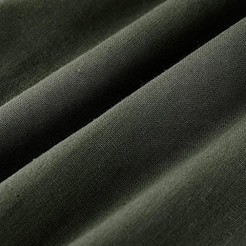 Image of Cotton Linen Capri Pants for Women 2025 Casual Printed Cropped Palazzo Pants Elastic Waist Lounge Baggy Trousers