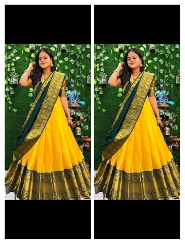 Image of RENVAANI FASHION Women's Traditional Semi-Stitched Lehenga Choli | Lehenga Choli for Women | Ethnic Wear Heavy Lehenga Choli With Dupatta
