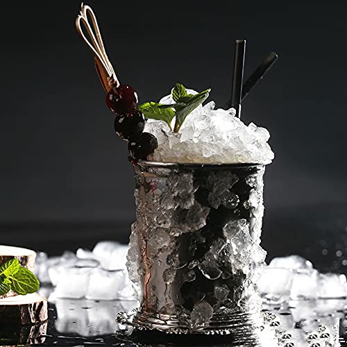 Julep Cup,Mint Julep Cup,Party Supplies, Stainless Steel Cups,Vintage Julep Cup, Silver Cocktail Tumbler - 12 Oz, Silver #TOP3