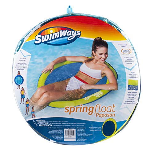 SwimWays Spring Float Papasan - Mesh Float for Pool or Lake - Light