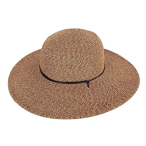 Peter Grimm Women's Corina Resort Packable Summer Toyo Straw Sun Hat with 4