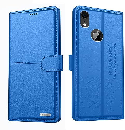 Image of KIVANO Compatible with Apple iPhone XR Flip Cover | Leather Finish | Inside Pockets & Inbuilt Stand | Shockproof Wallet Style Magnetic Closure Back Cover Case