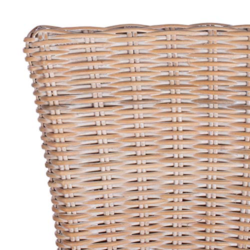 Sillón Rattan Natural Blanco miniatura 4