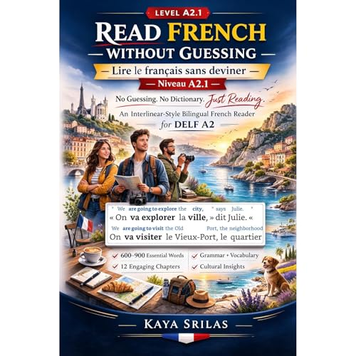 Read French Without Guessing &mdash; Level A2.1 / Lire le fran&ccedil;ais sans deviner &mdash; Niveau A2.1 Audiobook By Kaya 