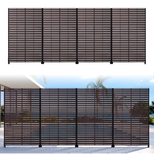 Trygoal 72" Privacy Screen Outdoor Privacy Fence Panel for Patio