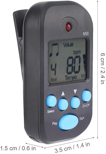 iPobie Tragbaren Mini Metronom, Digital Beat Tempo Metronom für Klavier, Violine, Gitarre, Trap Drum