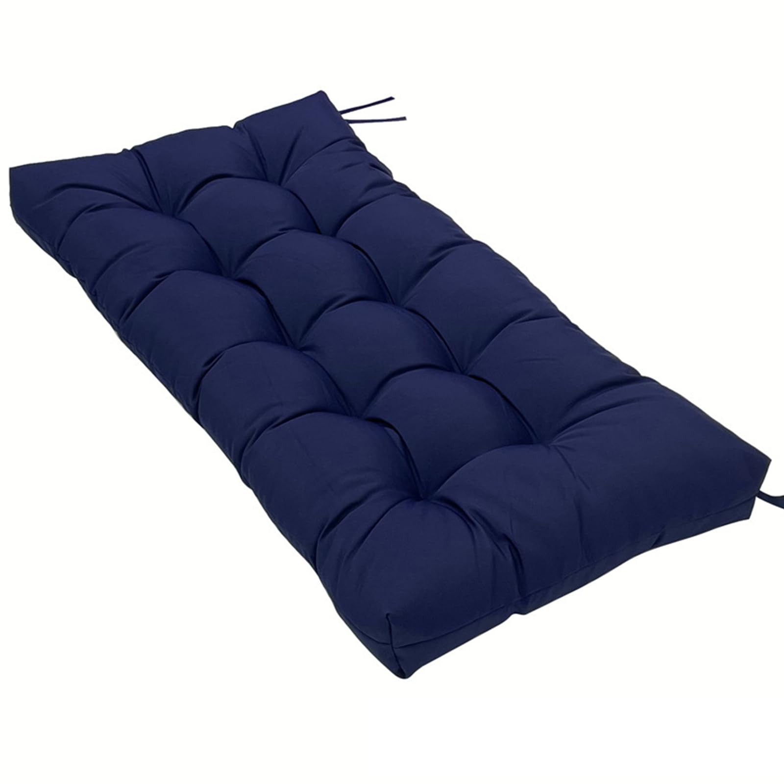 ENWIND Water Proof Loveseat Cushion, Non-Slip Bottom for Indoor/Outdoor Furniture, Tufted Bench Cushions for Bench/Window/Piano/Porch/Swing,Navy,130 * 50