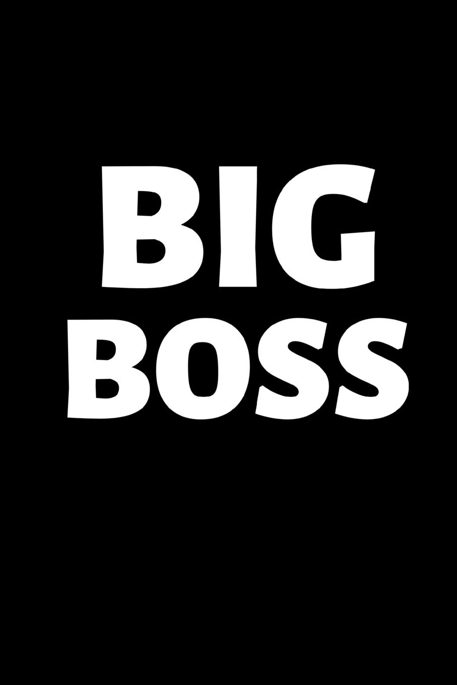 Big Boss: Small journal / notebook to write in, for creative writing, planning and organizing - Gift for manager, boss, coworker