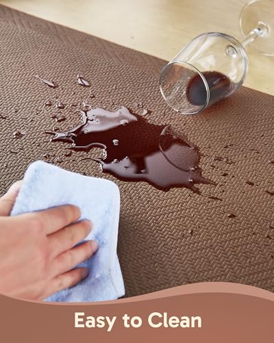 Image of Ophanie Kitchen mats for Floor, 3 /4 inch Thick,20x39 Anti Fatigue Cushioned Mat,Kitchen Rugs,Waterproof,Comfort Ergonomic Standing Mat for Office,Home,Sink with 99+ Pairs of Anti-Slip Bottom Ridges