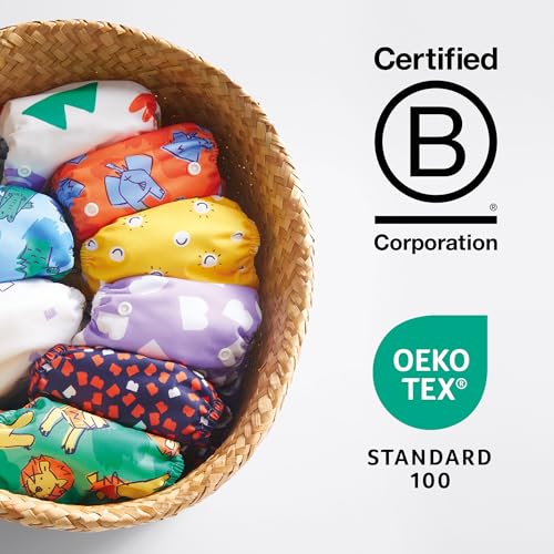 Bambino Mio, Revolutionäre Wiederverwendbare Windel, Warmherziger Marienkäfer - Nachhaltig, Öko-Tex, Waschbar, Baby und Kleinkind