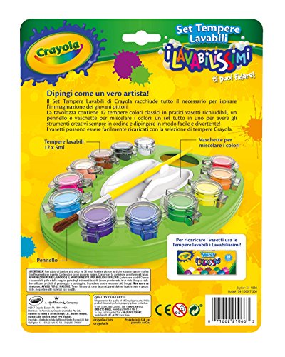 Crayola i Lavabilissimi - Set di Tempere Lavabili