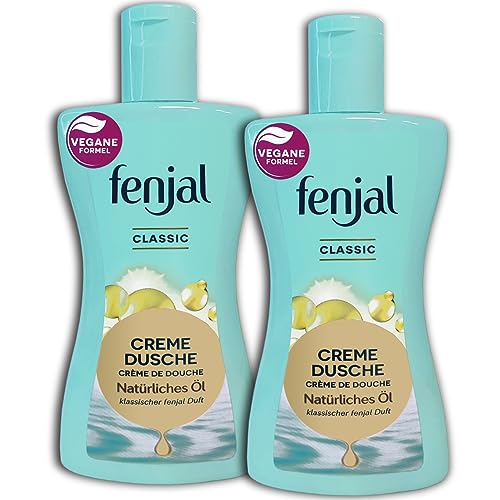 2 er Pack fenjal Classic Creme Dusche natürliches Öl 2 x 200 ml