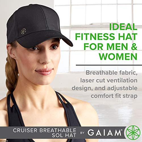 Image of Gaiam Cruiser Breathable Baseball Cap, Ponytail, Women | Lightweight & Breathable | Ponytail Hole | Adjustable Fit | Running, Hiking & Workouts | Women's Cap