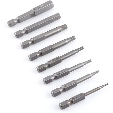 8-teiliges S2-Stahl-Sechskant-Inbus-Bit 8-mm-Inbus-Bit-Schraubendreher ...
