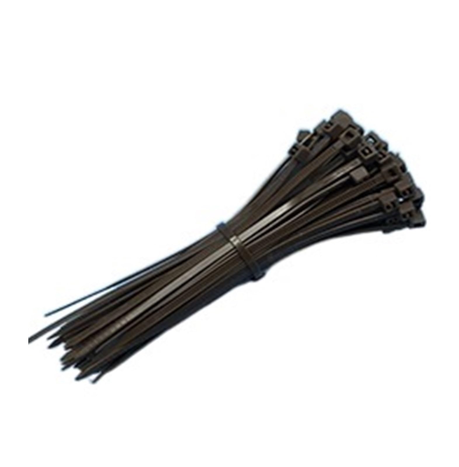 Nylon Cable Tie Buckle， Cable Ties 100 Pcs Multicolor Nylon Self-Locking 3x100-200mm 4x150-200mm(Brown,4x150mm)