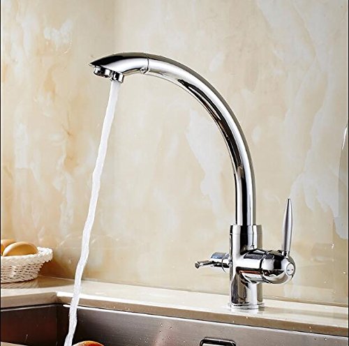 Robinet cuisine à 3 voies pour eau filtrée pure et évier au quotidien sain