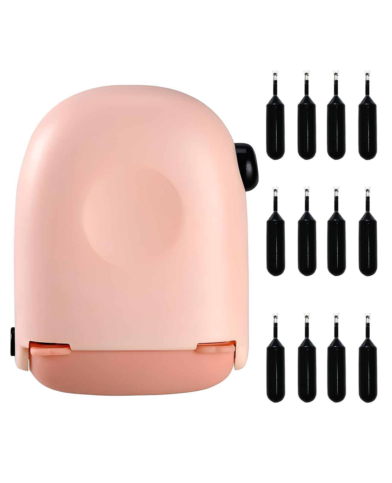 Ninnyi Pink Data Defender Roller Stamp, Reusable Address Blocker With 10 Stamp Ink Refills For Confidential Information Protection And Anti-Theft (Pink)
