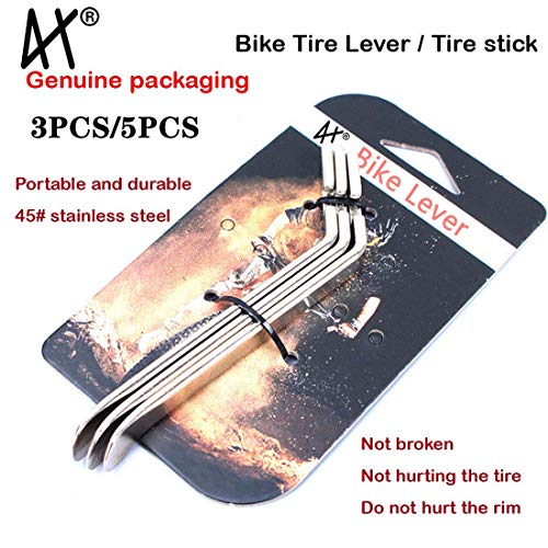 Premium Bicycle Tire Lever Tyre Spoon Iron Changing Tool, Black*4 and Silver*3 - Bild 16 von 34