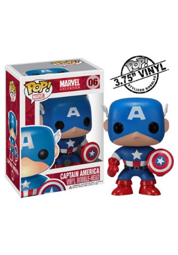 Funko - Pop! Bobble Colecci&oacute;n Marvel - Figura Capit&aacute;n Am&eacute;rica (2224)