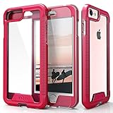 Zizo ION Series compatible with iPhone 8 Case Military Grade Drop Tested with Tempered Glass Screen Protector iPhone 7 case PINK CLEAR