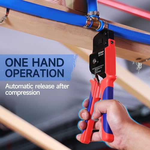 iCrimp One-Hand PEX Pipe Cinch Tool meet ASTM F2098 Standard clamps, Crimping Tool for 3/8-1 inch Clamp Rings - Image 3