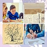 FRIUSATE 9 Black Fountain Pens Disposable for Writing EF Nib Black Ink Fine Point Pen Set Smooth Writing for Journaling Sketching Lettering Text Highlighting Calligraphy Office School - Image 6