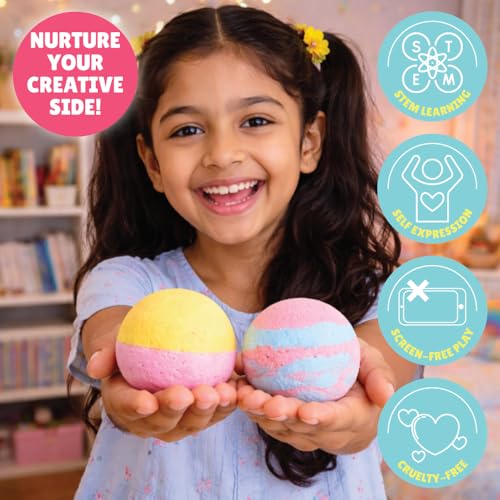 Image of Kalakaram DIY Bath Bomb Making Kit for Kids | STEM Science Experiment & Learning Kit, Educational Birthday Gift for Boys & Girls Ages 8, 9, 10,11,12, 13,14 | Creative Activity for Young Scientists