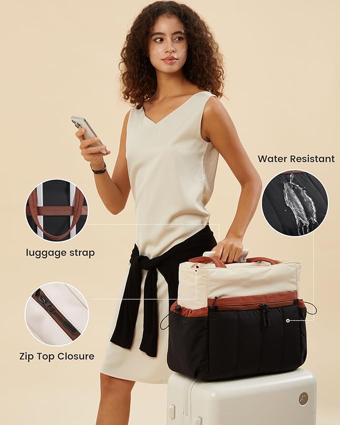 Image of Bayne Large Tote Bag for Woman | Large Size Laptop Bags for Women Office Use | Waterproof Handbag for Women | Elegant Office Bag for Woman | 13 inch Laptop