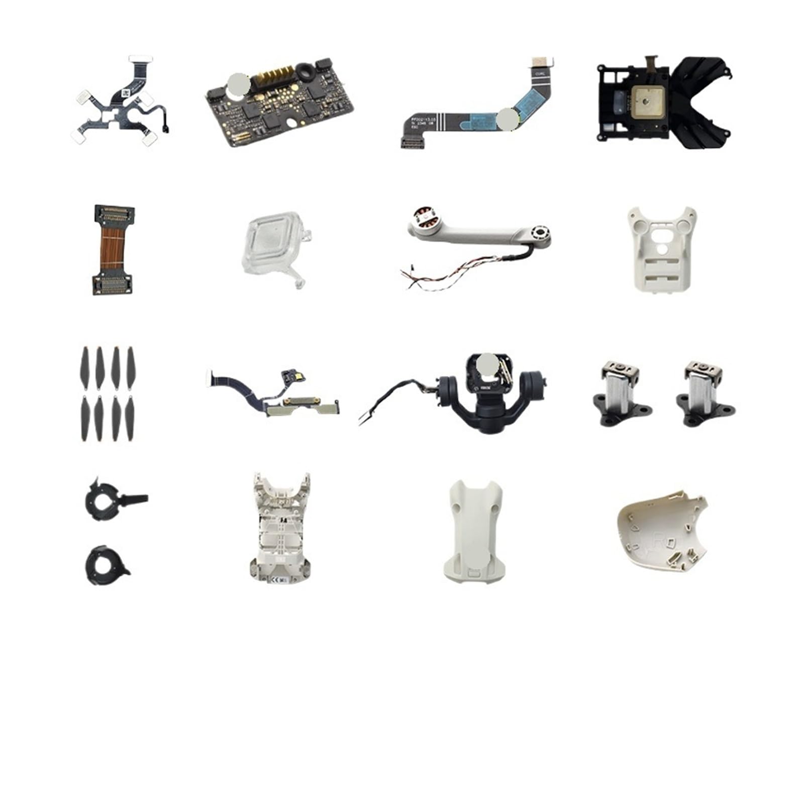 Compatibile con il kit di accessori di riparazione mini drone, include guscio, GPS, ESC, braccio della fotocamera, motore e cavi(Upper Shell)