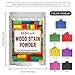 GOODTAKE 7 Colors Wood Stain Powder, Wood Dye Stain Powder That Makes Vibrant Wood, Premium Fast Dry Wood Stain Powder for Crafts, Multiple Finishes - for Indoor Outdoor Wooden (7 Colors)