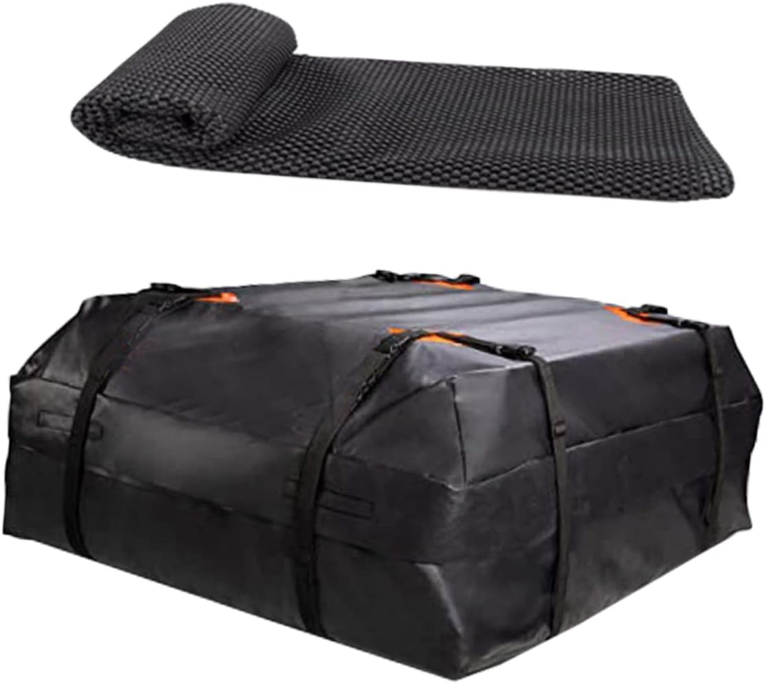 IMIKEYA 1Set Car Roof Bag Cargo Carrier Pouch for Vehicles Durable Practical Capacity Non Slip Mat for Stability Easy to Fold Carry