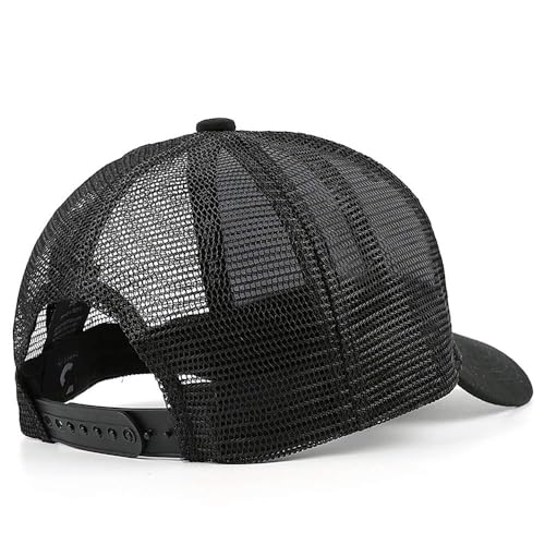 Image of Adjustable State Flag Trucker Hat Mesh Baseball Cap with Embroidered Patch for Men Women