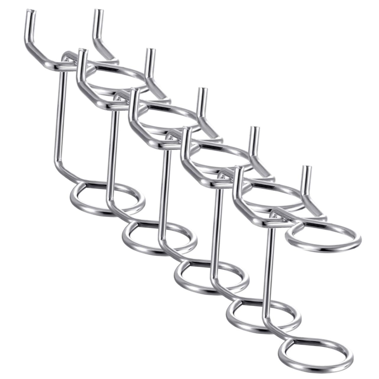 BELLIFFY 5pcs Screwdriver Organizer Racks Double Ring Pegboard Tool Holders Accessory Holders for Efficient Storage Garage Workshop Kitchen and More