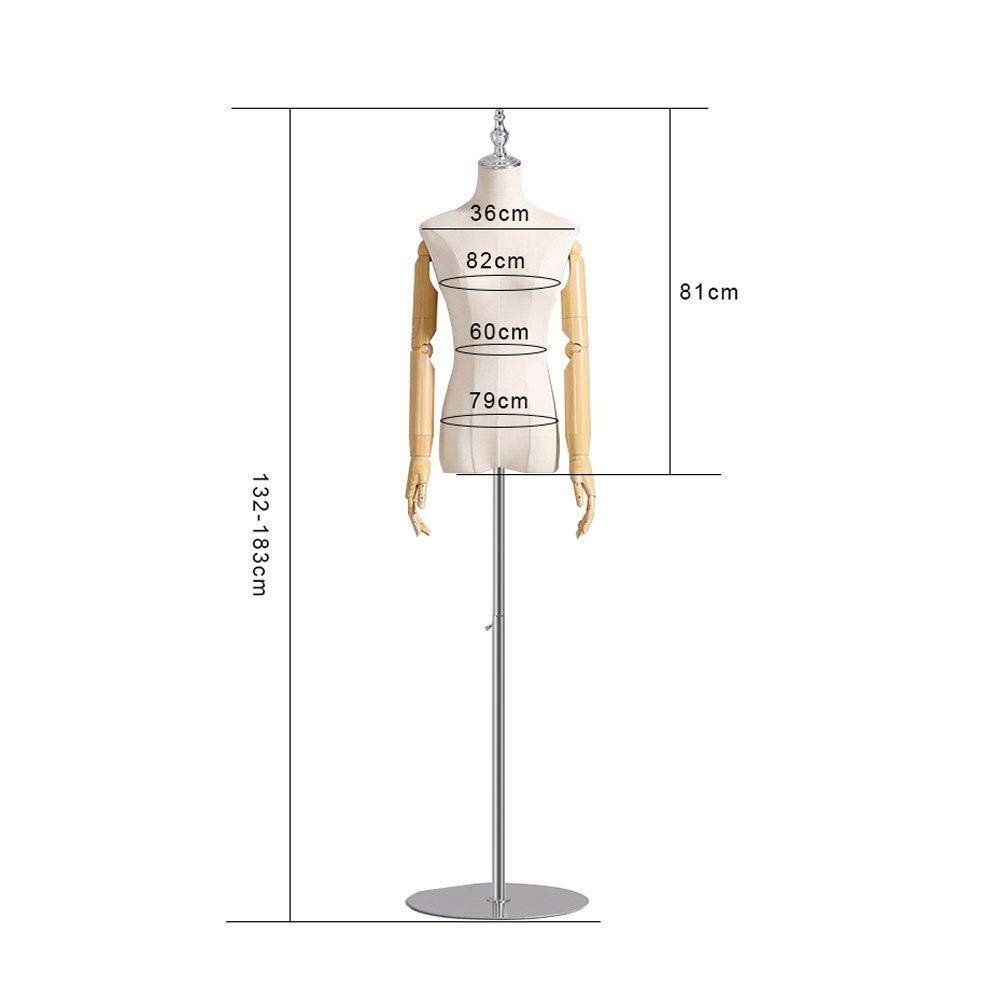 Professionelle weibliche Schneider-Dummy-Dummy-Modell-Kleidungs-Display-Näh-Torso-Körper-Büsten (Farbe: B, Größe: klein)
