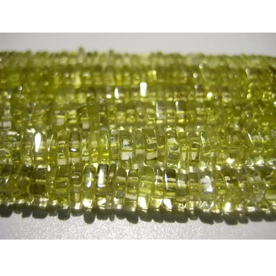 Quartz Citron Naturel Perles Heishi 6mm LKBEADS de Qualité Supérieure pour Bijoux
