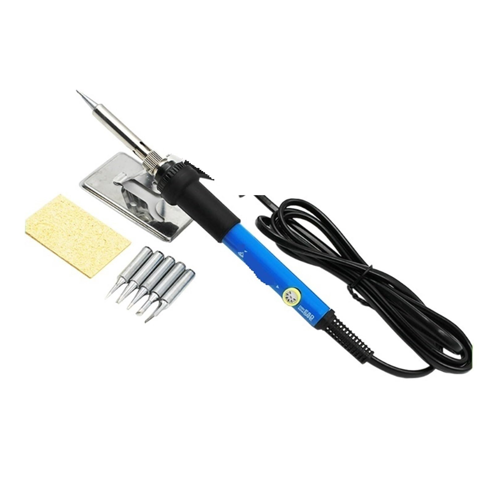 Soldador eléctrico de temperatura ajustable, estación de reparación de soldadura de 60W 80W herramientas de reparación de puntas de lápiz de calor, herramientas de soldadura Soldadura(60W Iron Set)