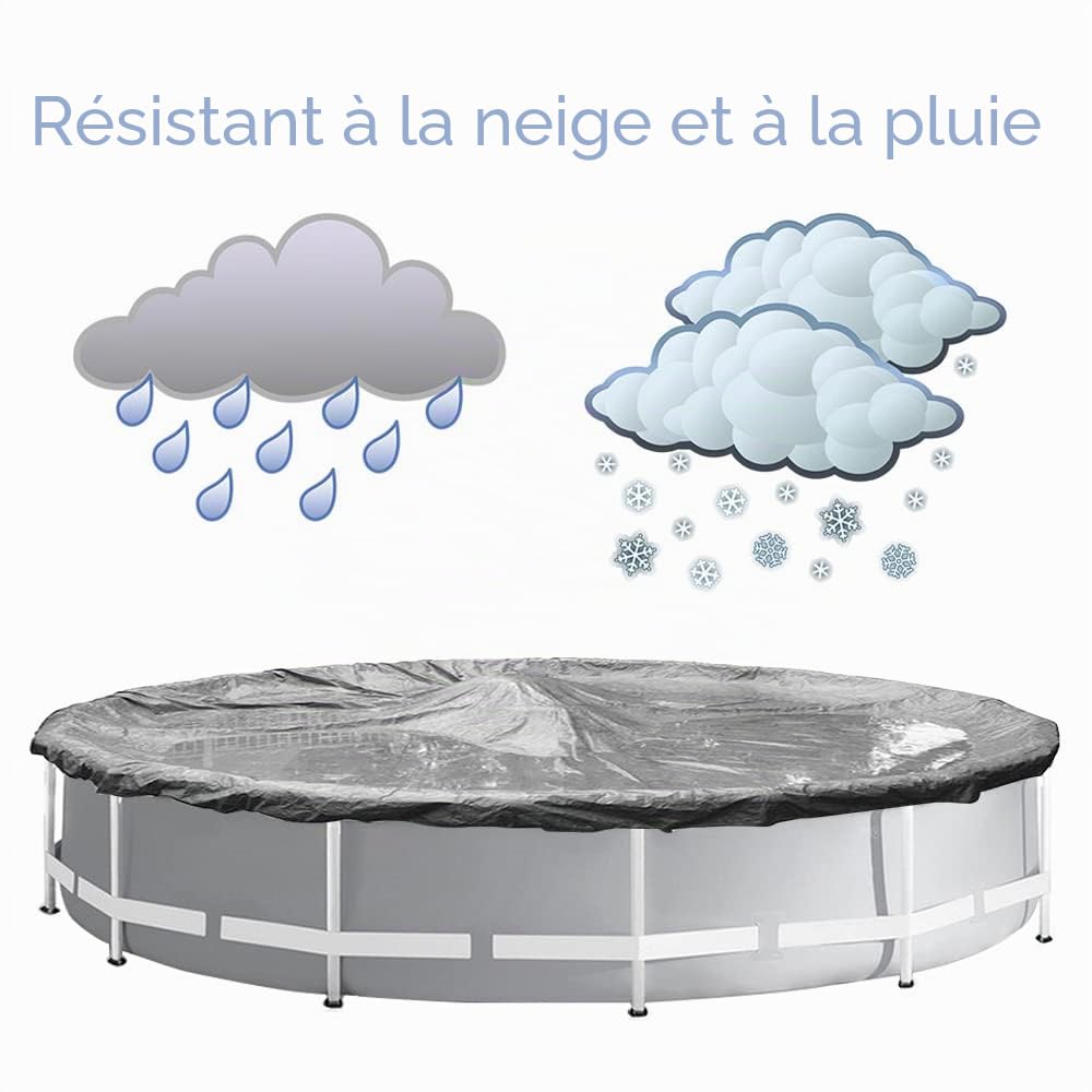 Coussin Piscine Hivernage Rectangle 8×4ft, Flotteur Hivernage Piscine, Coussin Gonflable Hiver, Ballon Hivernage Piscine Hors Sol, Accessoires Piscine pour Bache Oreiller Piscine Antigel (3 Pièces)