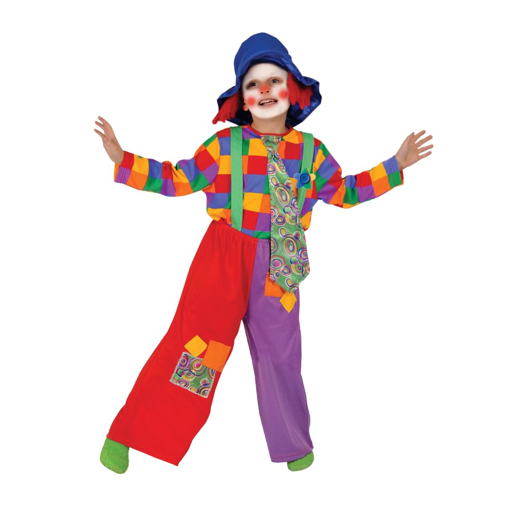 Dress Up America Colorful Boy's Clown Costume