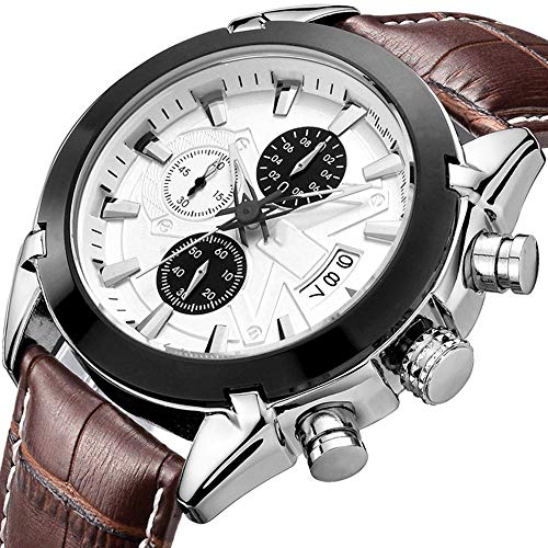 CCS Reloj de Hombre Deportivo de Moda de Cuarzo; Reloj de Cuarzo Resistente al Agua con función de sincronización, el Cierre de aleación de Titanio es Duradero, Adecuado para Hombres o Regalos;