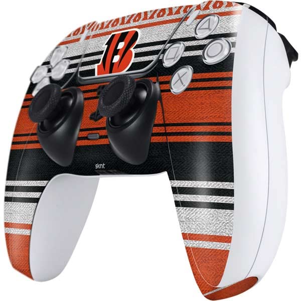 Skinit Gaming Decal Skin Compatible with PS5 and Compatible with PS5 Digital Edition DualSense Controller - Officially Licensed NFL Cincinnati Bengals Trailblazer Design