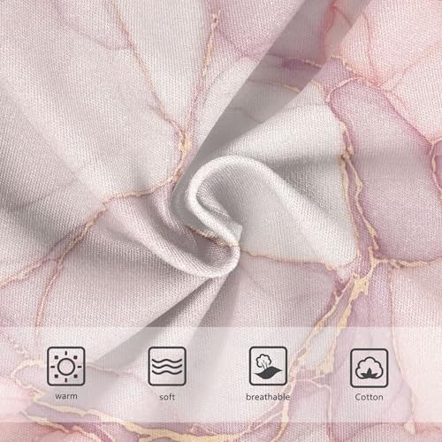 Cotton Toddler Girls Underwear Pink Marble Golden Stripes Panties for Girl Fancy Underpants Briefs 2t3