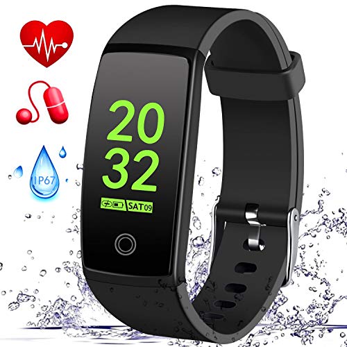 MSDJK Pulsera Actividad, IP 67 Pulsera Impermeable, perseguidor Actividad el...