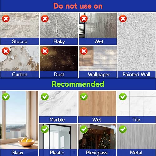 Image of 20 Pack Large Sticky Hooks for Hanging Heavy Duty, Wall Hooks Adhesive, Clear self Adhesive Hooks for Wall, Kitchen, Bathroom, Shower & Ceiling