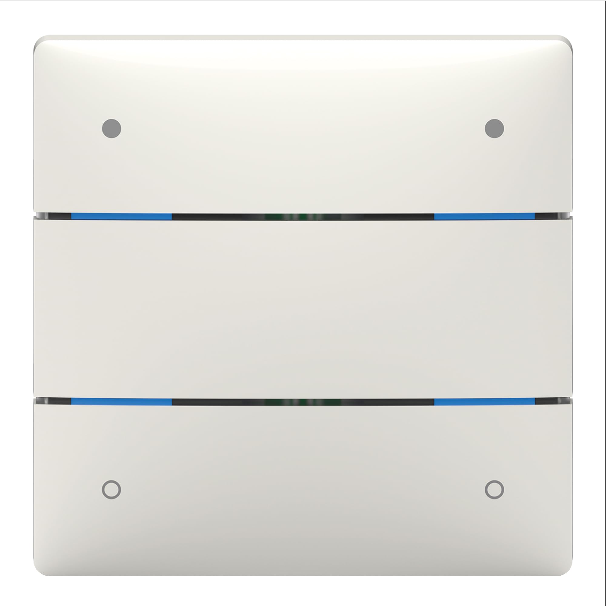 Theben Theben 4800414 I LUXORliving iON4 I Push Sensor with 4 Buttons in White I For KNX Smart Home System LUXORliving I Integrated Temperature Sensor I Button I Switch/Dimming/Blind