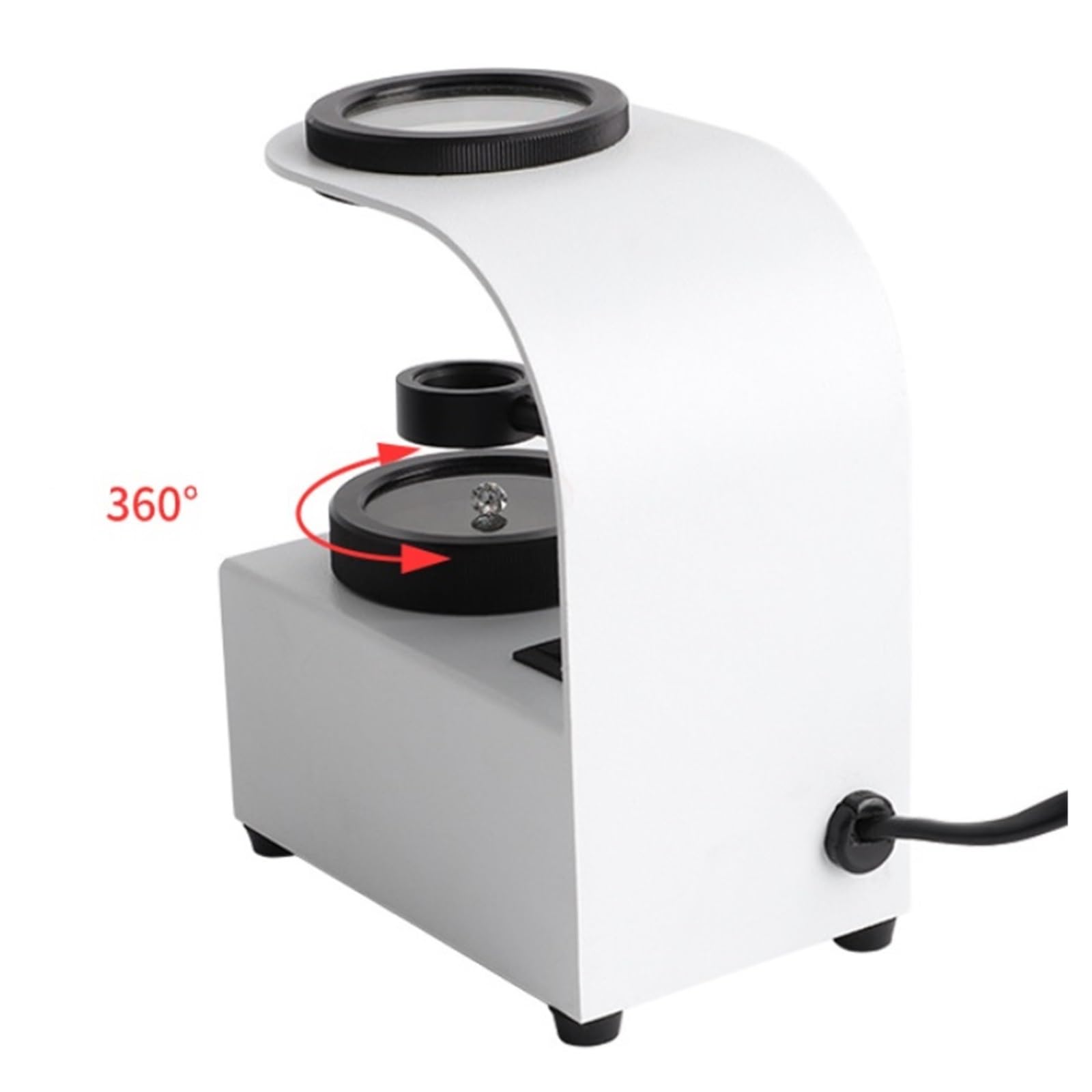Microscopio Digital. Polarizador De Escritorio con Herramienta Probador Joyería LED, Lupa .Portátil
