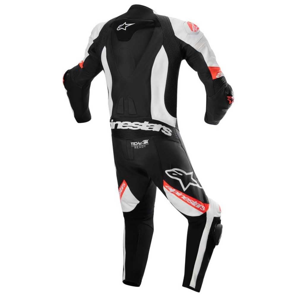 Alpinestars Missile V2 Ward 1-Piece Leather Suit (Black/White/Red, 56)